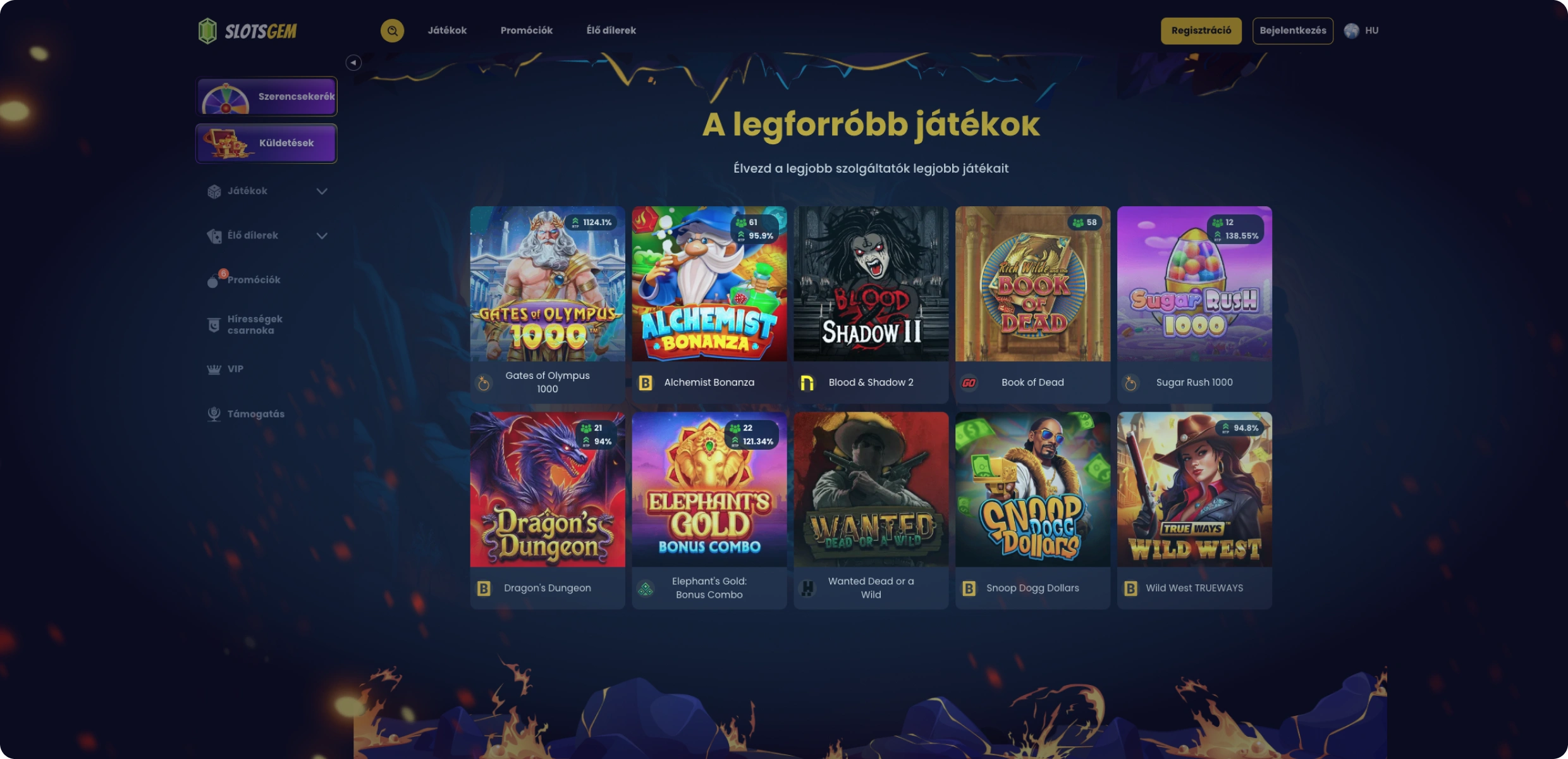 SlotsGem Kaszinó Játékok SlotsGem Kaszinó Játékok