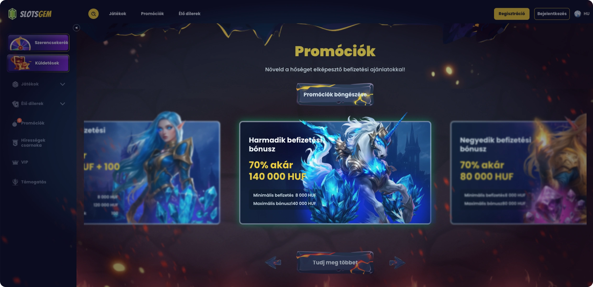SlotsGem Promóciók SlotsGem Promóciók